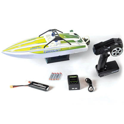 Image of Torrent 450BL RTR Jet Boat, Green