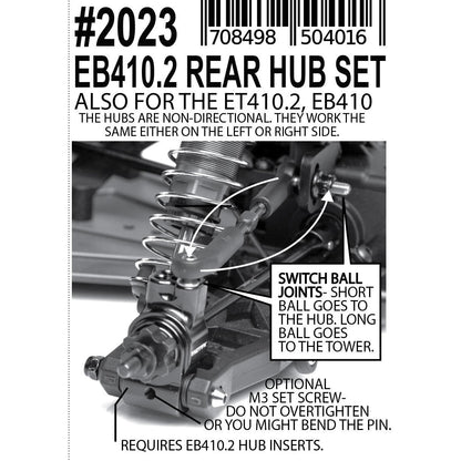 EB410.2 Heavy Duty Rear Hub Set, 7075 Aluminum