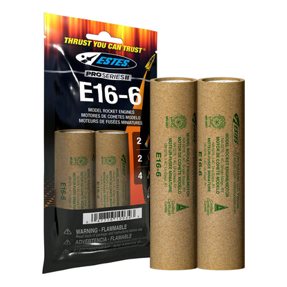 Image of E16-6 29mm Model Rocket Engine (2pk)