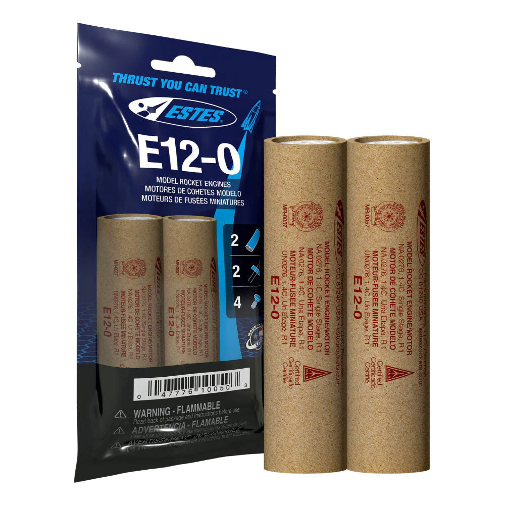 Image of E12-0 Model Rocket Engines, (2pk)