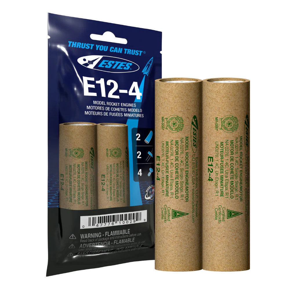 Image of E12-4 Model Rocket Engines, (2pk)