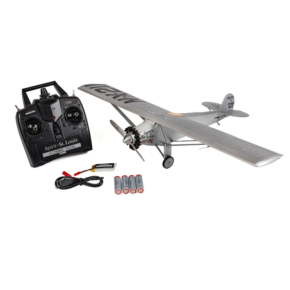 Image of Spirit of St Louis 4-Ch Micro RTF Airplane