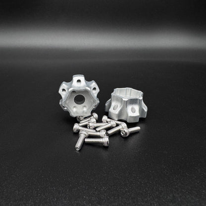 Image of 12mm Hex "DOT" Machined Aluminum Hubs (2) "3 DOT 7mm"