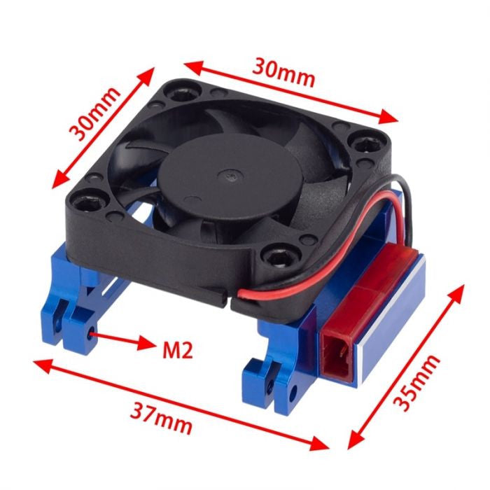 Image of Aluminum Heat Sink High Velocity Cooling Fan Traxxas