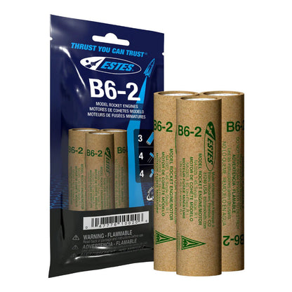 Image of B6-2 Model Rocket Engines, (3pk)
