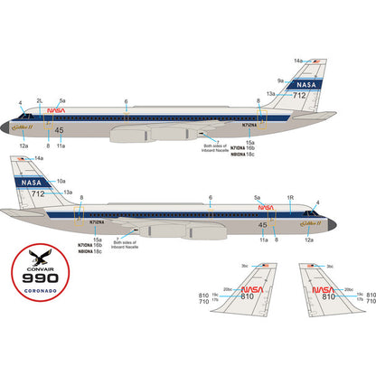 Image of 1/135 Convair 990 Jet Airliner Plastic Model Kit