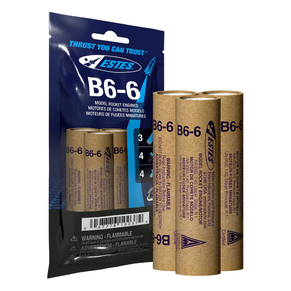 Image of B6-6 Model Rocket Engines (3pk)
