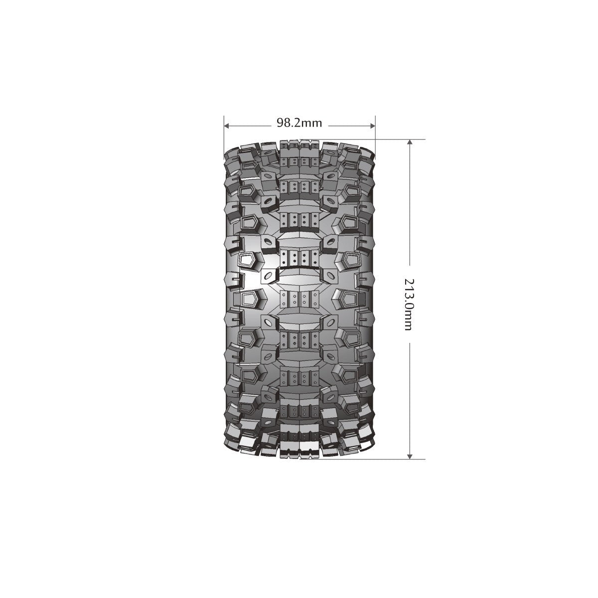 Image of MFT X-Uphill X-MAXX Sport Monster Truck Tires, 24mm Hex,