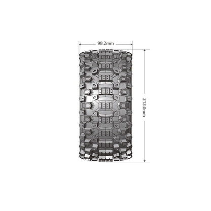 Image of MFT X-Uphill X-MAXX Sport Monster Truck Tires, 24mm Hex,