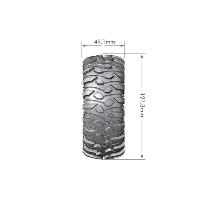 Image of CR-Rowdy 1/10 1.9" Crawler Tires, 12mm Hex, Super Soft,