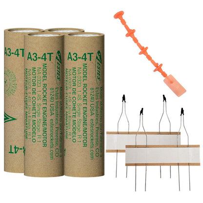 Image of A3-4T Model Rocket Engines (4pk)