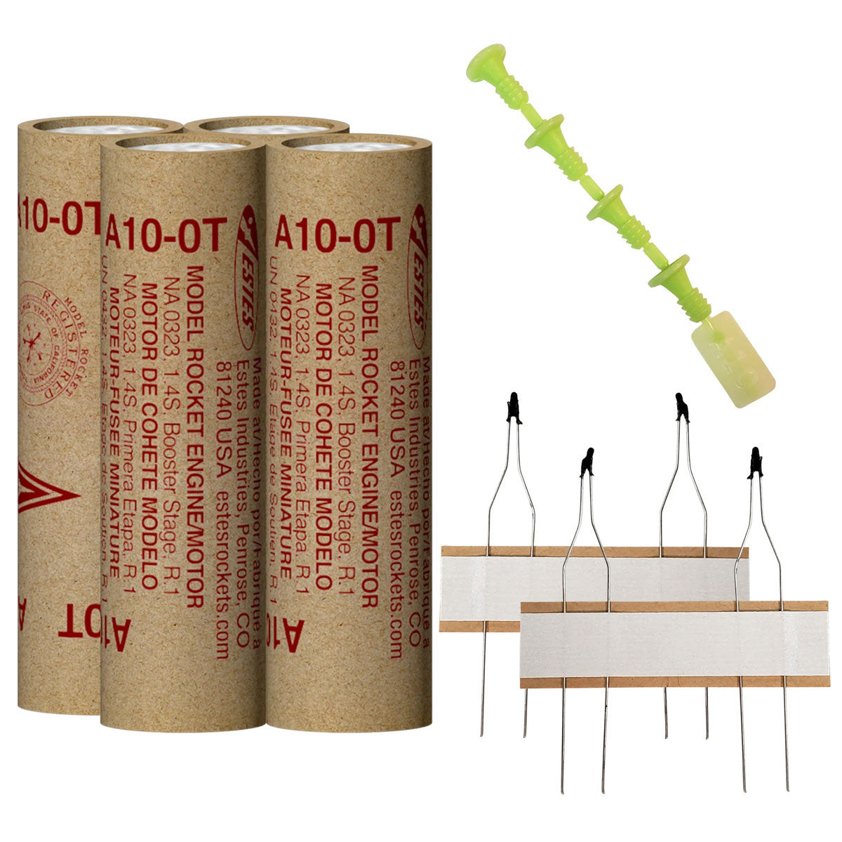 Image of A10-0T Model Rocket Engines, (4pk)