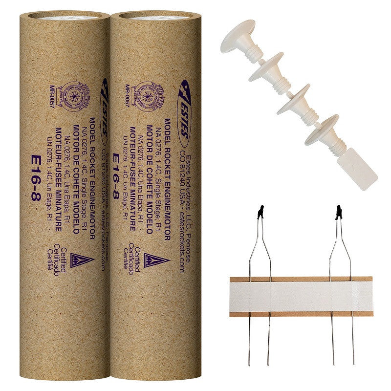 Image of E16-8 29mm Model Rocket Engines, (2pk)