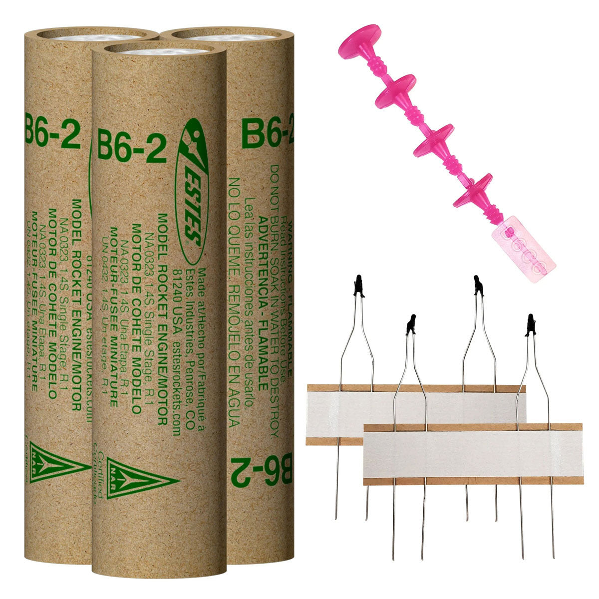 Image of B6-2 Model Rocket Engines, (3pk)