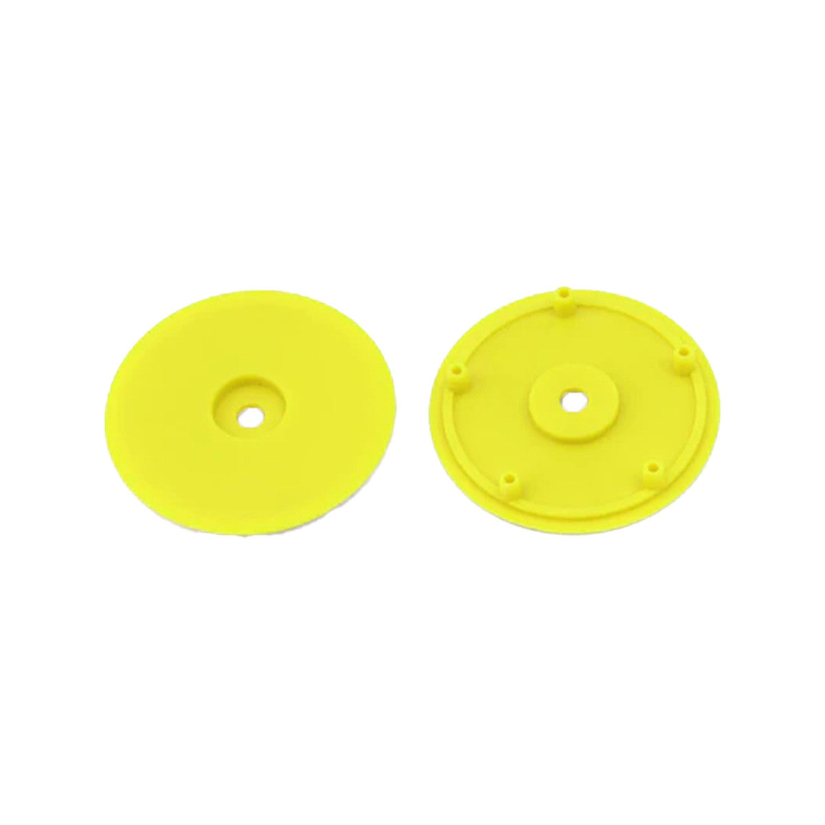 Image of 1/10 Whiplash Front 2.2" 12mm Sprint Car Wheels (2) (Yellow)