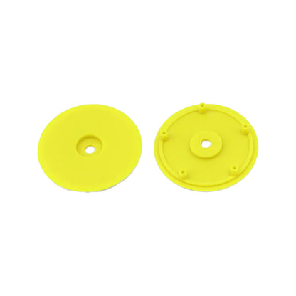 Image of 1/10 Whiplash Front 2.2" 12mm Sprint Car Wheels (2) (Yellow)