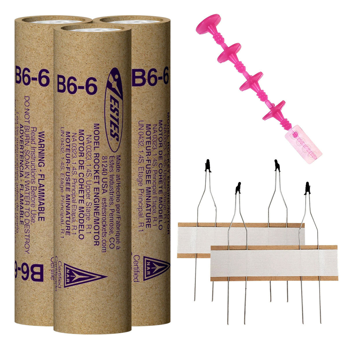Image of B6-6 Model Rocket Engines (3pk)