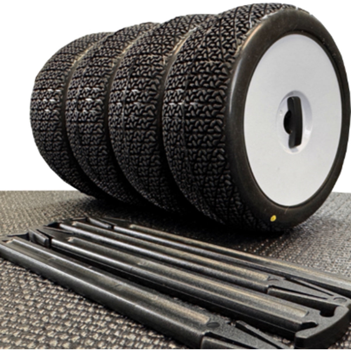 Image of 1/8 Buggy Tire Sticks, Black (12)