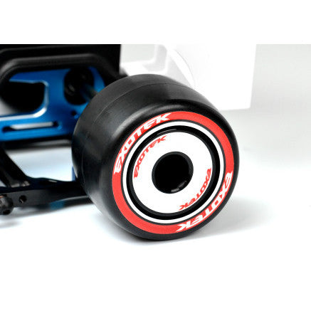 Image of F1 1/10 Rubber Tires, Rear 28X (Super Soft), 1 pair w/ Foams