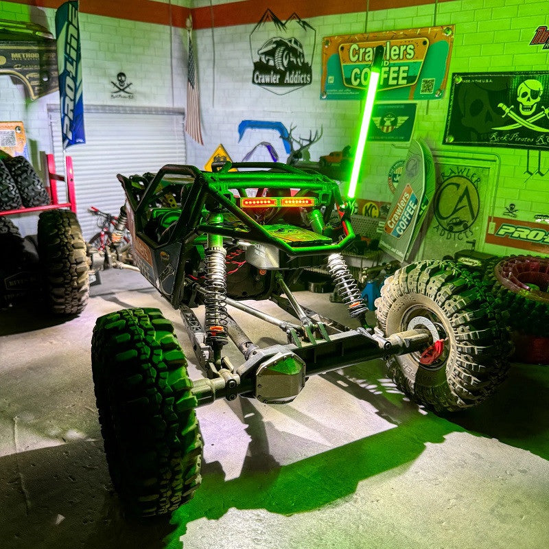 Image of 120mm Single TrickWhip Light, Green, 5V Bundle