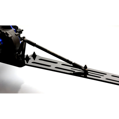 Image of Drag Slash Pro Wheelie Bar Set 3mm CF with Single Wheel Style