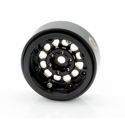 Image of 1.0" Black Brass Beadlock Crawler Wheels, for, 1/24