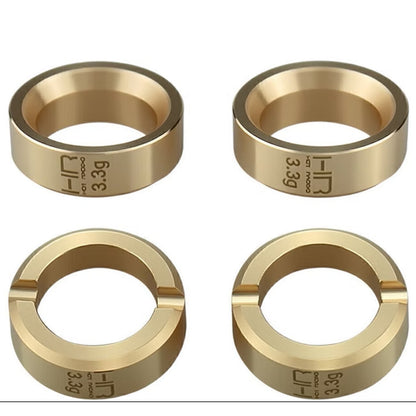 Image of 3.6g Brass Wheel Weights, SCX30
