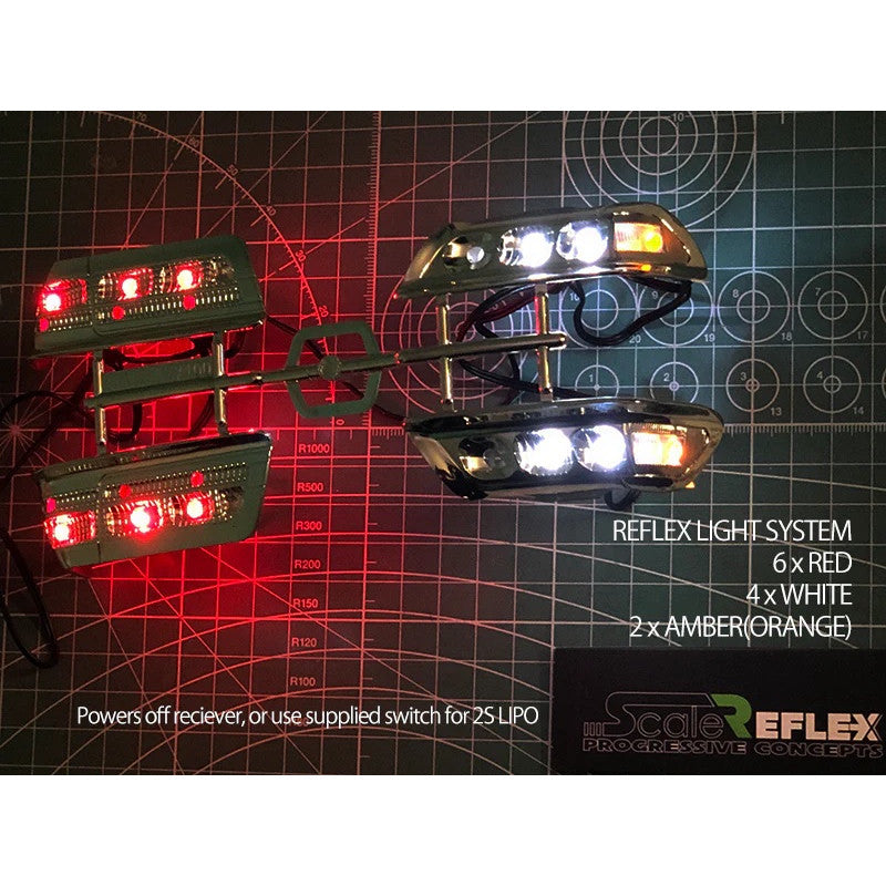 Image of 3mm Lights White (12 LED) 6 Red, 4 White, 2 Amber