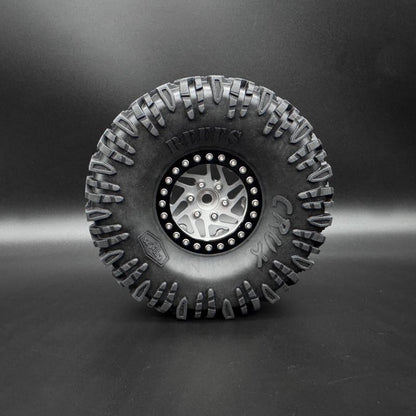 Image of 1.9 "Crossman" Aluminum Beadlock Wheels w/ Hubs (2)
