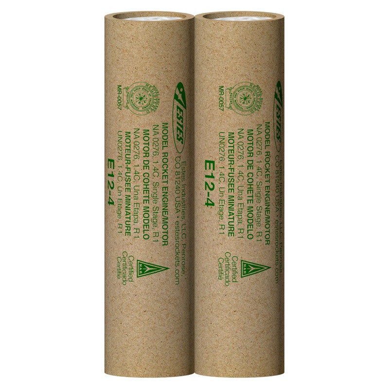 Image of E12-4 Model Rocket Engines, (2pk)