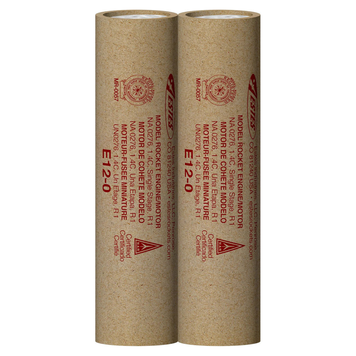 Image of E12-0 Model Rocket Engines, (2pk)
