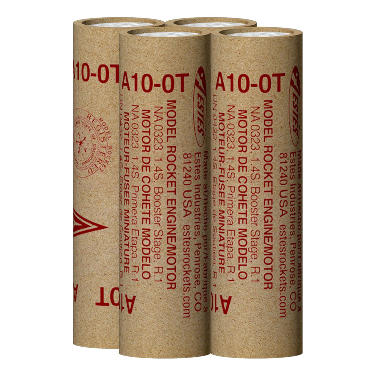 Image of A10-0T Model Rocket Engines, (4pk)