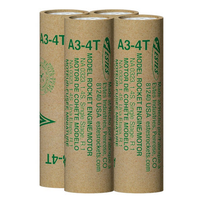 Image of A3-4T Model Rocket Engines (4pk)