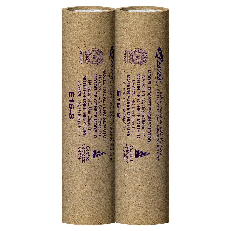 Image of E16-8 29mm Model Rocket Engines, (2pk)