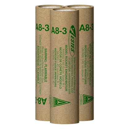 Image of A8-3 Model Rocket Engines (3pk)