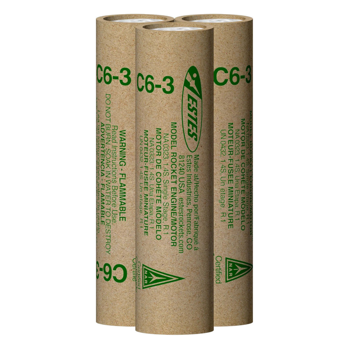 Image of C6-3 Model Rocket Engines (3pk)