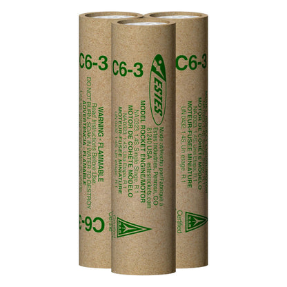 Image of C6-3 Model Rocket Engines (3pk)