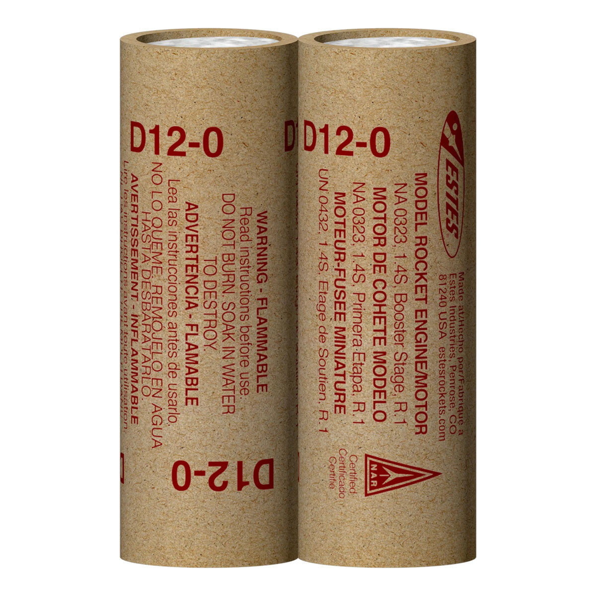 Image of D12-0 Model Rocket Engines, (2pk)