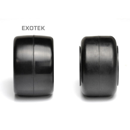 Image of F1 1/10 Rubber Tires, Rear 28X (Super Soft), 1 pair w/ Foams