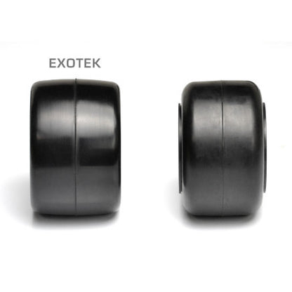 Image of F1 1/10 Rubber Tires, Rear 28X (Super Soft), 1 pair w/ Foams