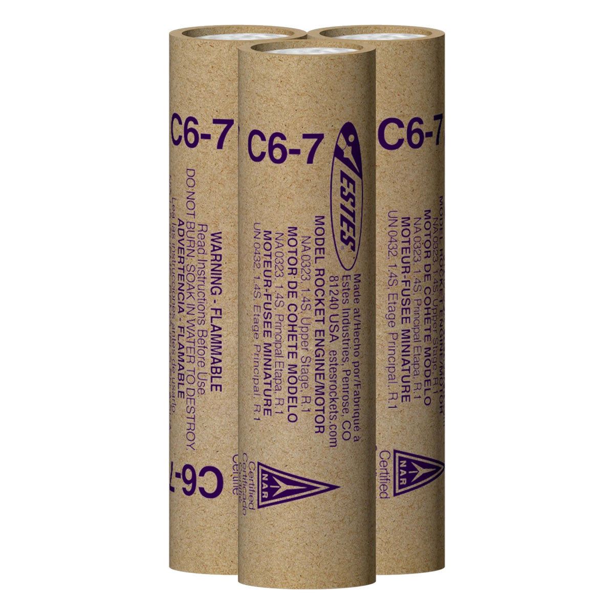 Image of C6-7 Model Rocket Engines (3pk)