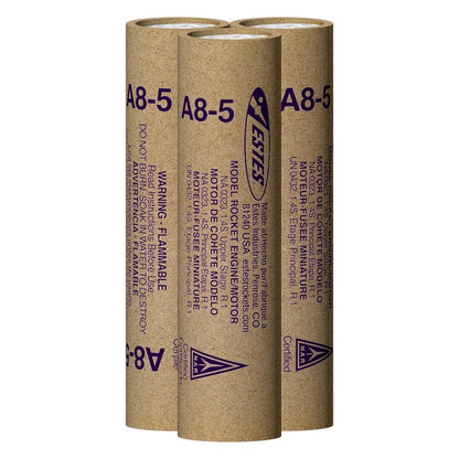 Image of A8-5 Model Rocket Engines, (3pk)