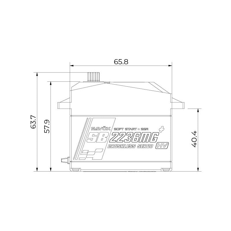 Image of 1/5 Scale High Voltage Brushless Digital Servo, 0.13s