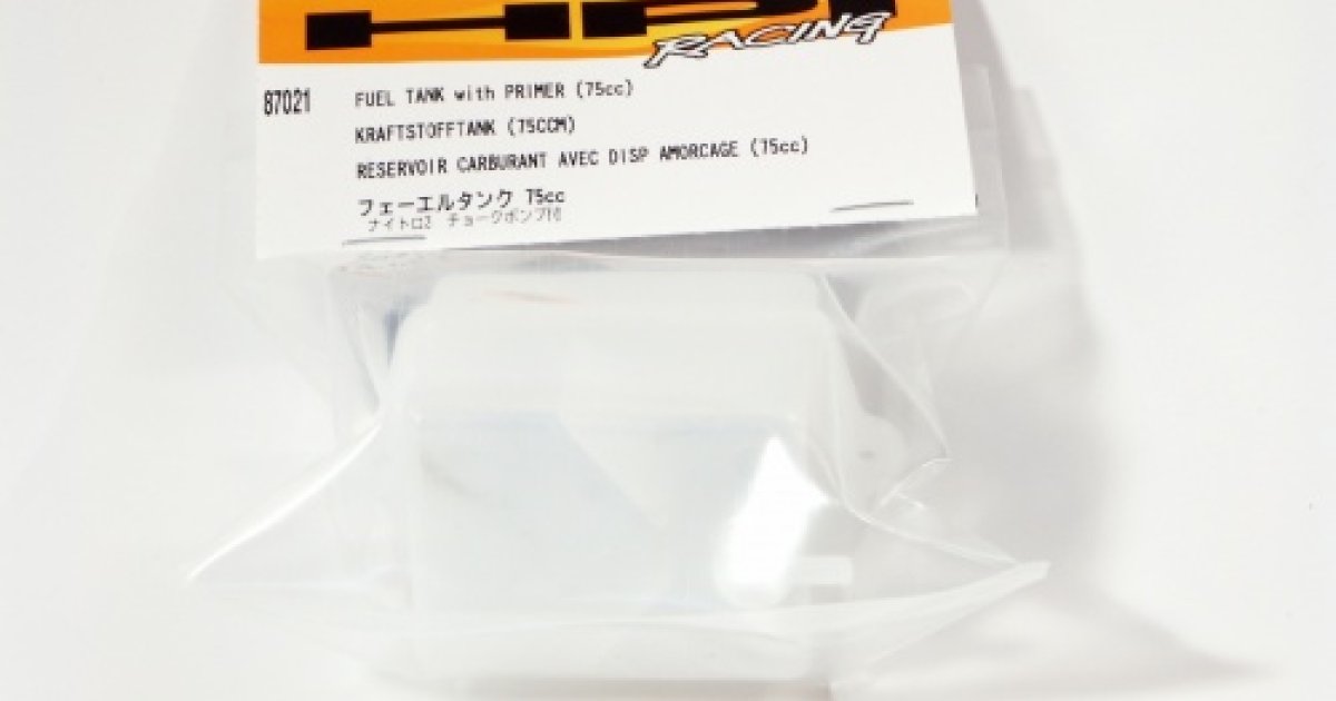 NITRO 3 FUEL TANK W/PRIMER 75C