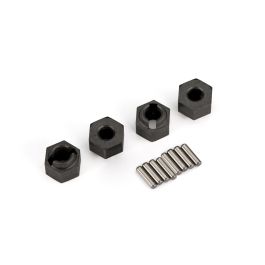 (04/26/23) 9750 - Wheel hubs, 7mm hex (4)/ axle pins (8) Wheel hubs, 7mm hex (4)/ axle pins (8)