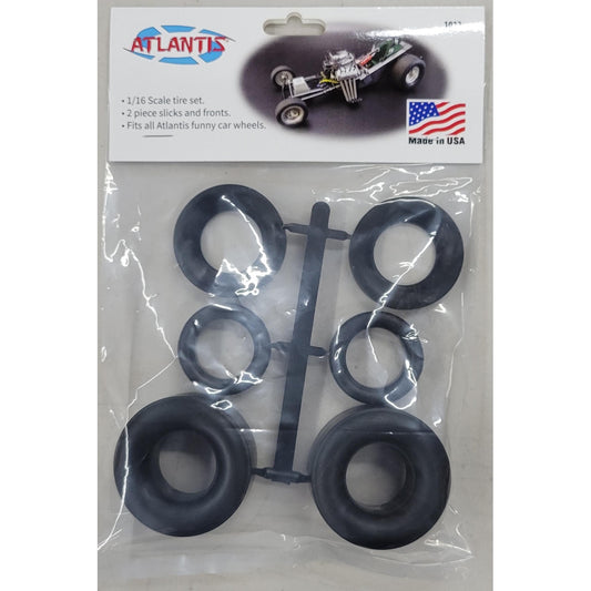Image of 1/16 Funny Car Tire Set for Plastic Models