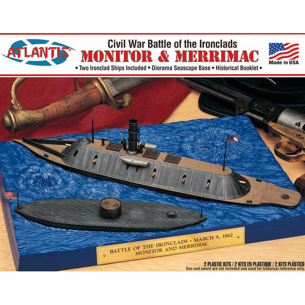 Image of Monitor and Merrimack Civil War Set Plastic Model Kit