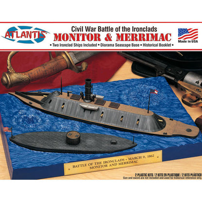 Image of Monitor and Merrimack Civil War Set Plastic Model Kit