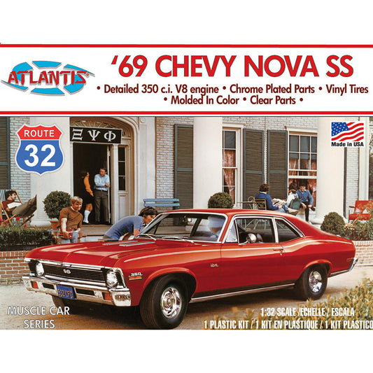 Image of 1/32 1969 Chevy Nova SS Route 32 Plastic Model Kit, Skill Level 2