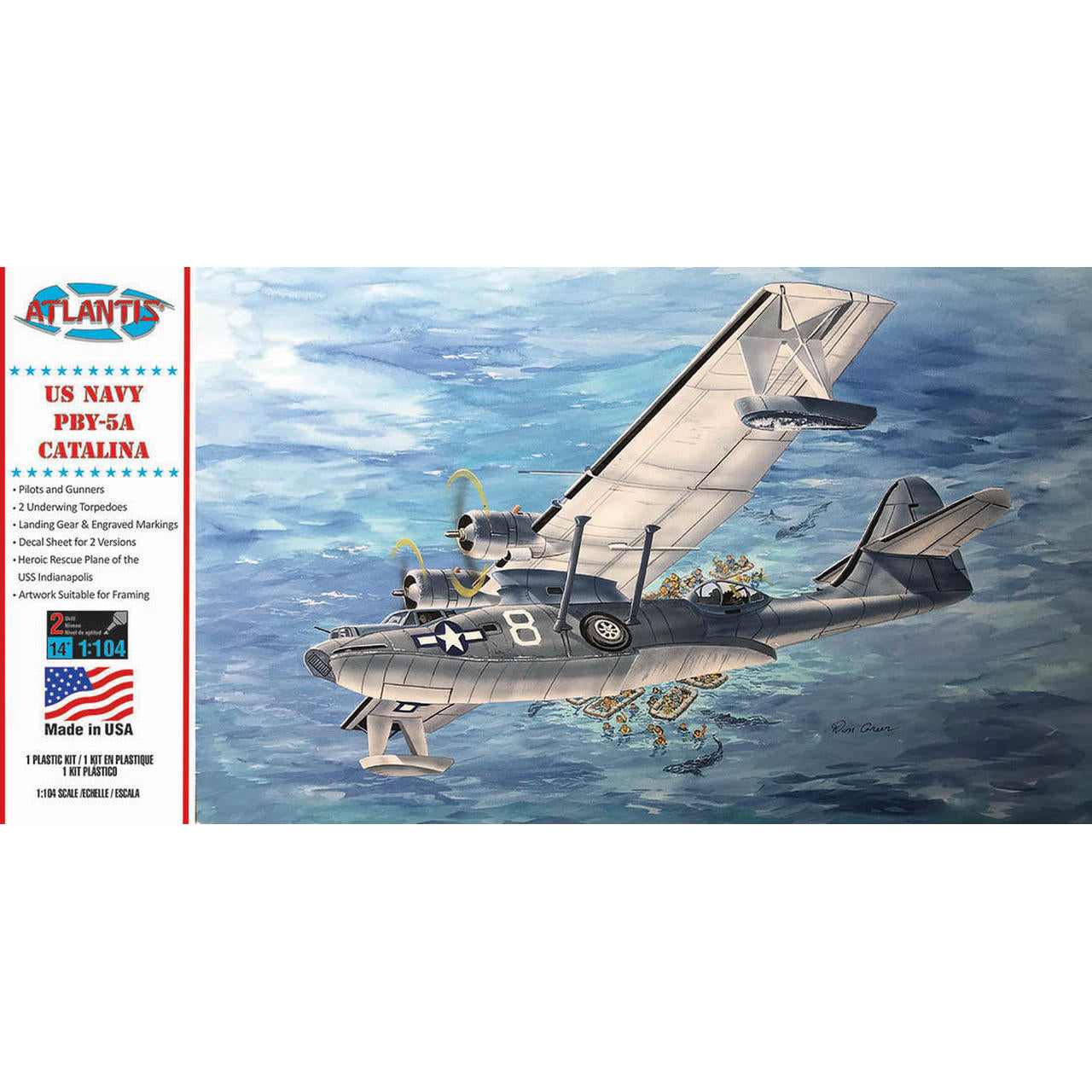 Image of 1/104 PBY-5A US Navy Catalina Seaplane US Navy Plastic Model